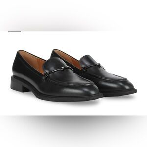 Franco Sarto Black Leather Loafers